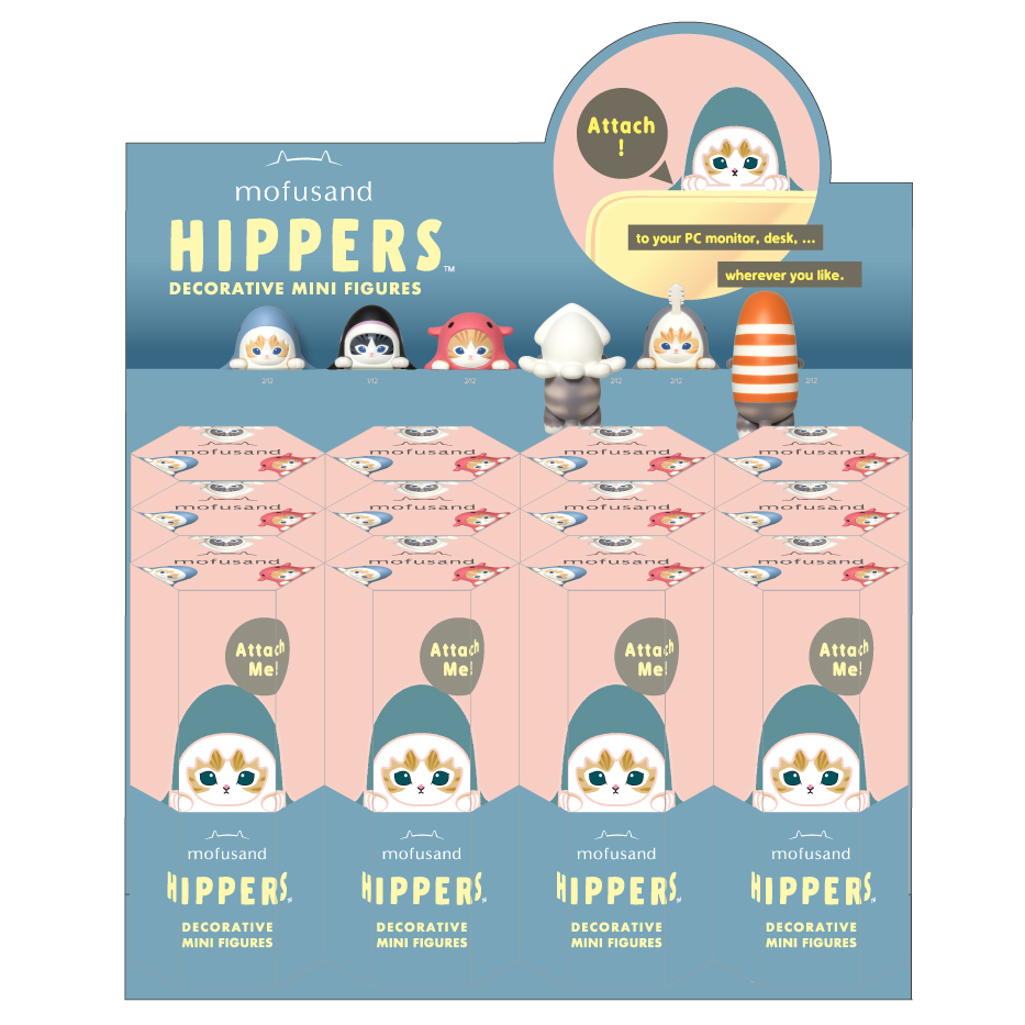 Dreams HIPPERS Mofusand Decorative Mini Figure