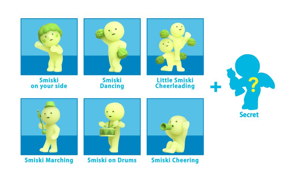 SMISKI Cheer Series Glow-in-the-Dark Mini Figure